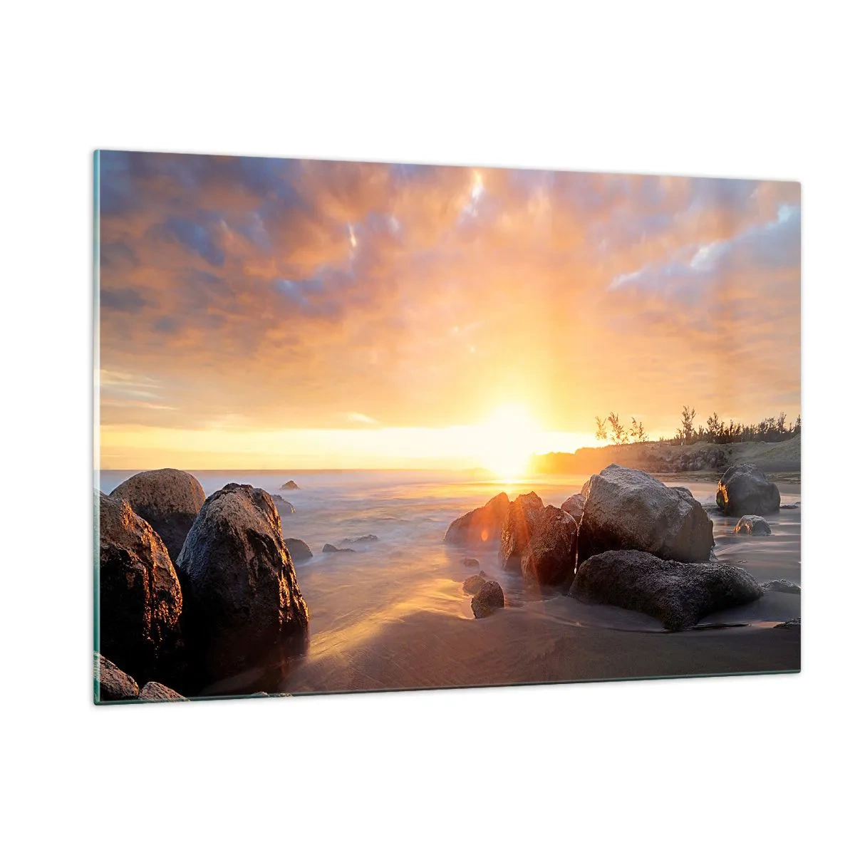 Quadro em vidro - A brisa luminosa da noite - 120x80 cm