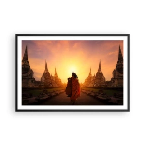 Pôster com moldura preta - Em paz para a eternidade - 91x61 cm