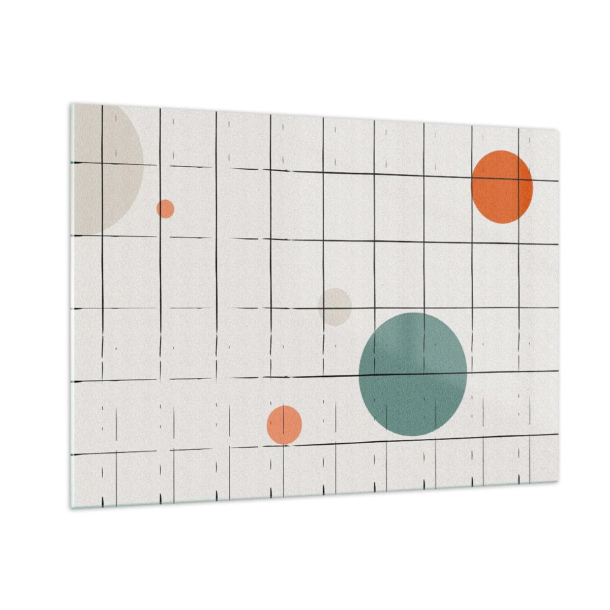 Quadro em vidro - Encurralado. Nós ou eles? - 100x70 cm