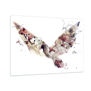 Quadro em vidro - Andarilho voador - 100x70 cm