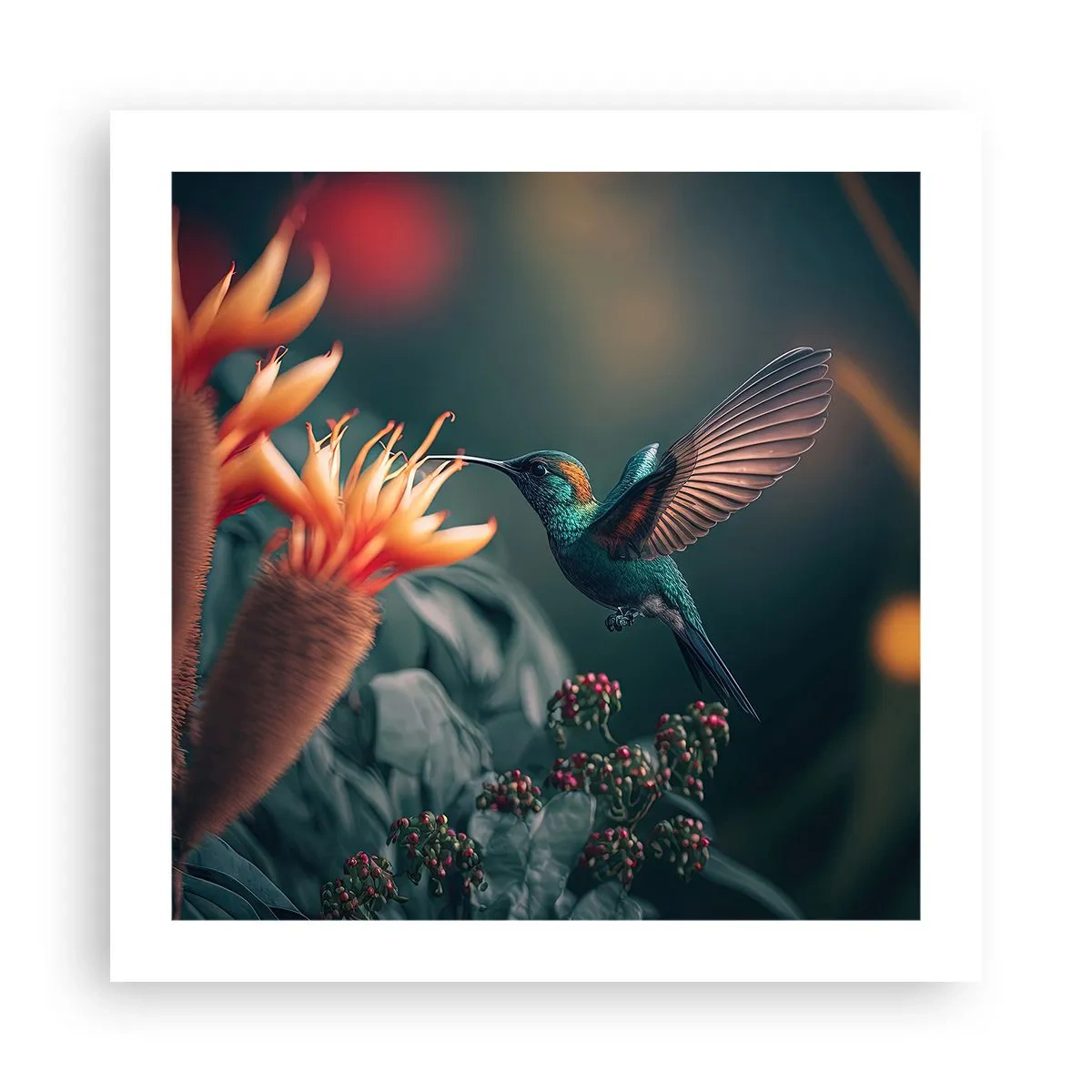 Pôster - Uma vida verdadeiramente colorida - 50x50 cm