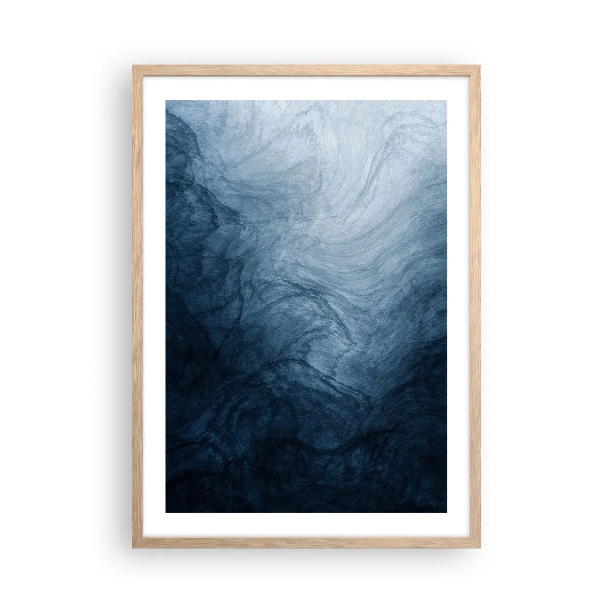 Pôster com moldura de carvalho claro - Nas profundezas - 50x70 cm