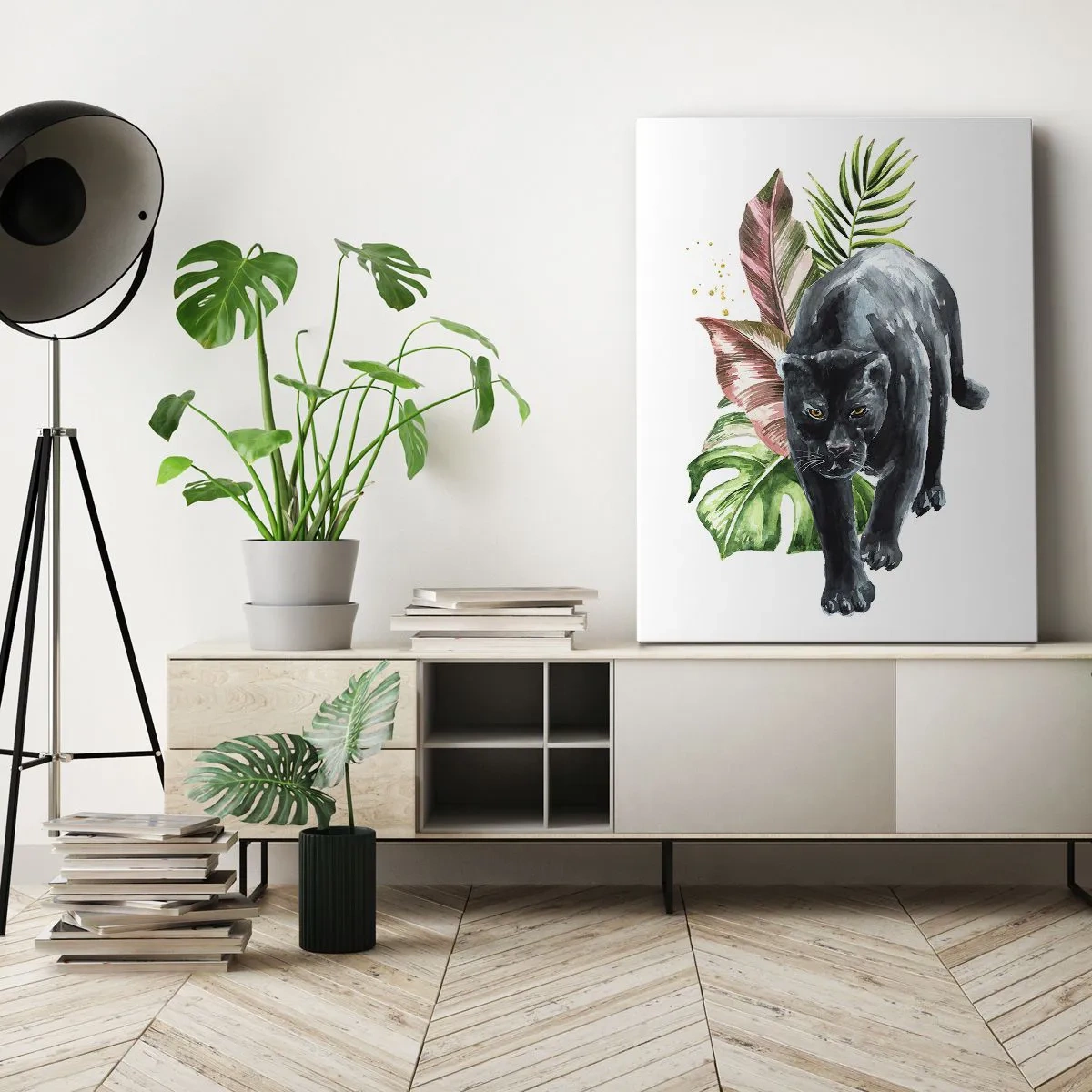 Quadro em tela - Coração selvagem - 45x80 cm