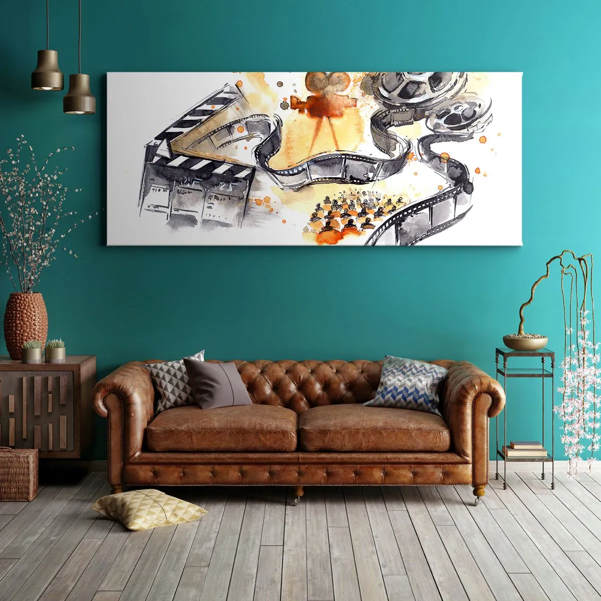 Quadro em tela - Na terra dos sonhos - 100x40 cm