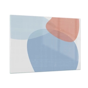 Quadro em vidro - Relacionamentos pastel - 100x70 cm