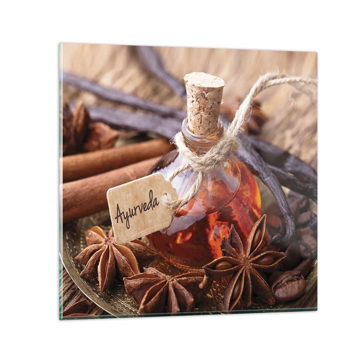 Quadro em vidro - Rumo à unidade do corpo e do espírito - 60x60 cm