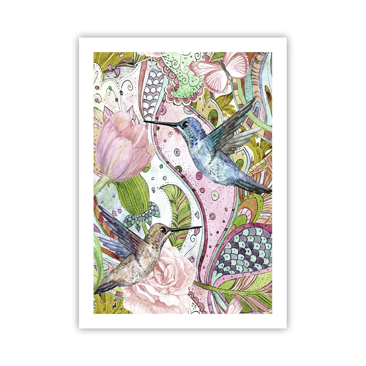 Pôster - Emaranhados em trepadeiras - 50x70 cm