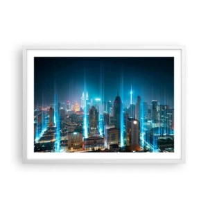 Pôster em moldura branca - De Berlim para o céu - 70x50 cm