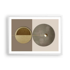Pôster em moldura branca - Equilíbrio perfeito - 70x50 cm