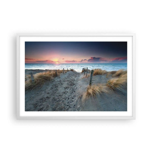 Pôster em moldura branca - Derramou um arco-íris de esplendor radiante.... - 70x50 cm