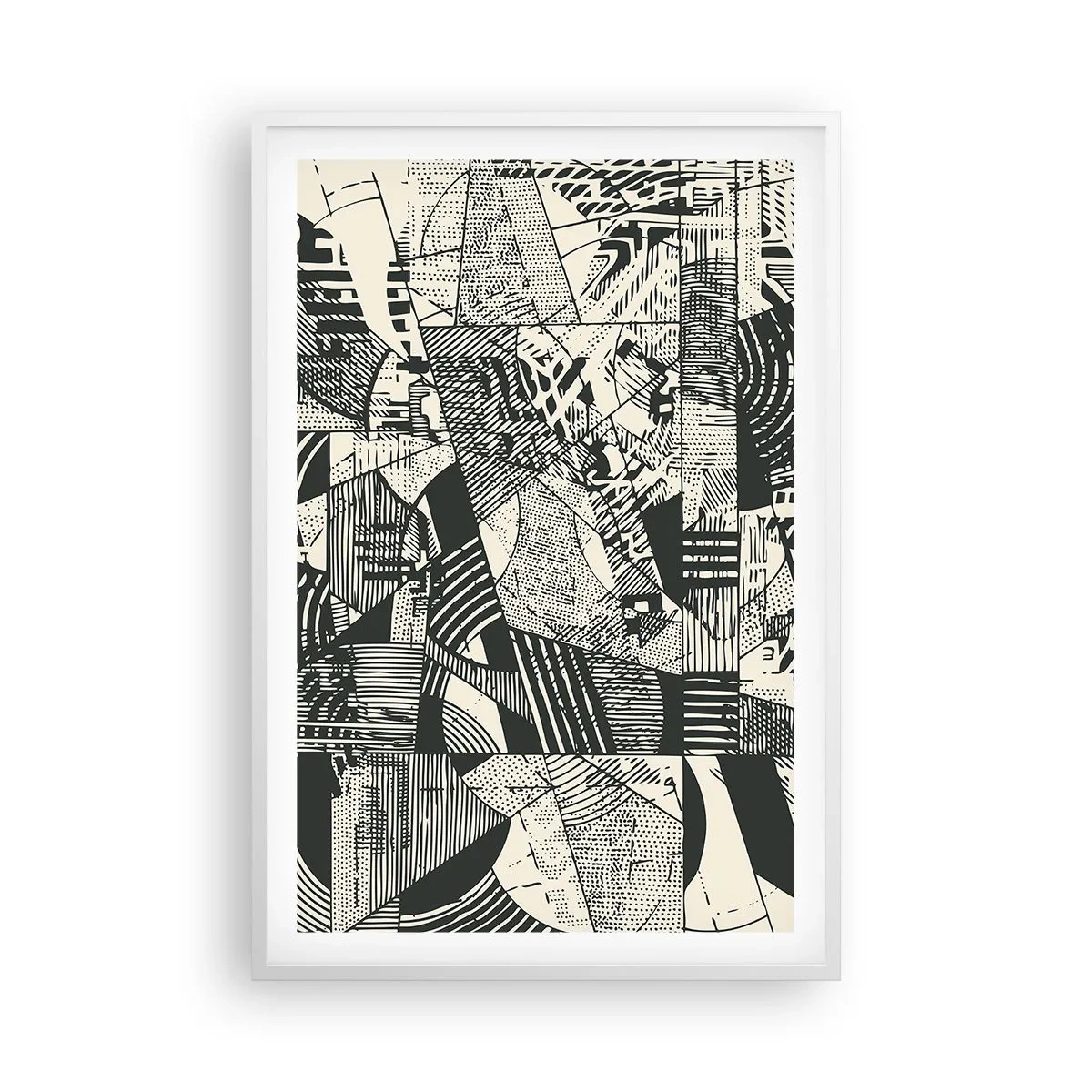 Pôster em moldura branca - A dinâmica do presente - 61x91 cm