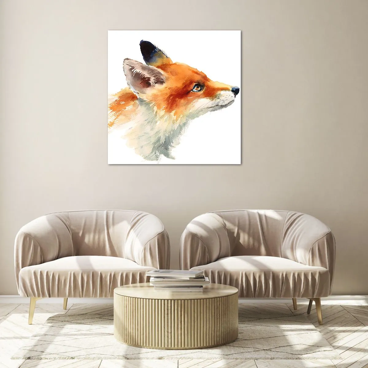 Quadro em vidro - Nunca é demais ter cuidado - 30x30 cm