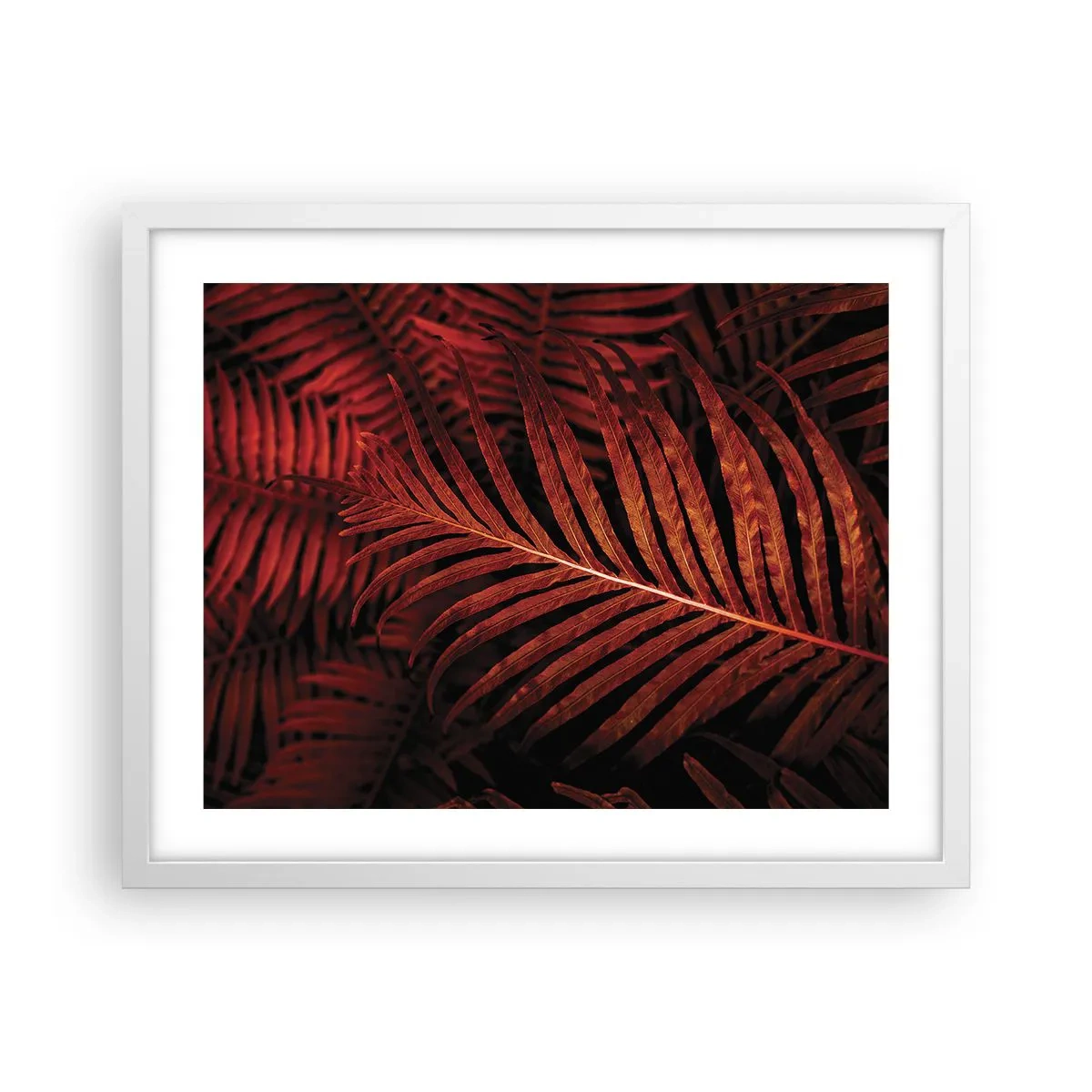 Pôster em moldura branca - O calor da vida - 50x40 cm