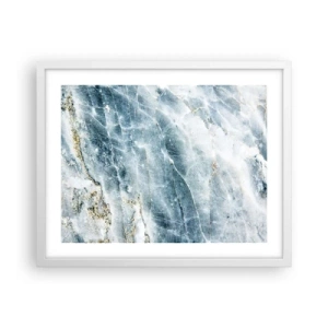 Pôster em moldura branca - O mundo do Gelo - 50x40 cm