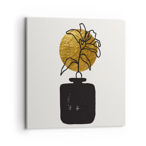 Quadro em tela - A beleza vale seu peso em ouro - 70x70 cm