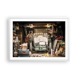 Pôster em moldura branca - De volta ao passado - 70x50 cm