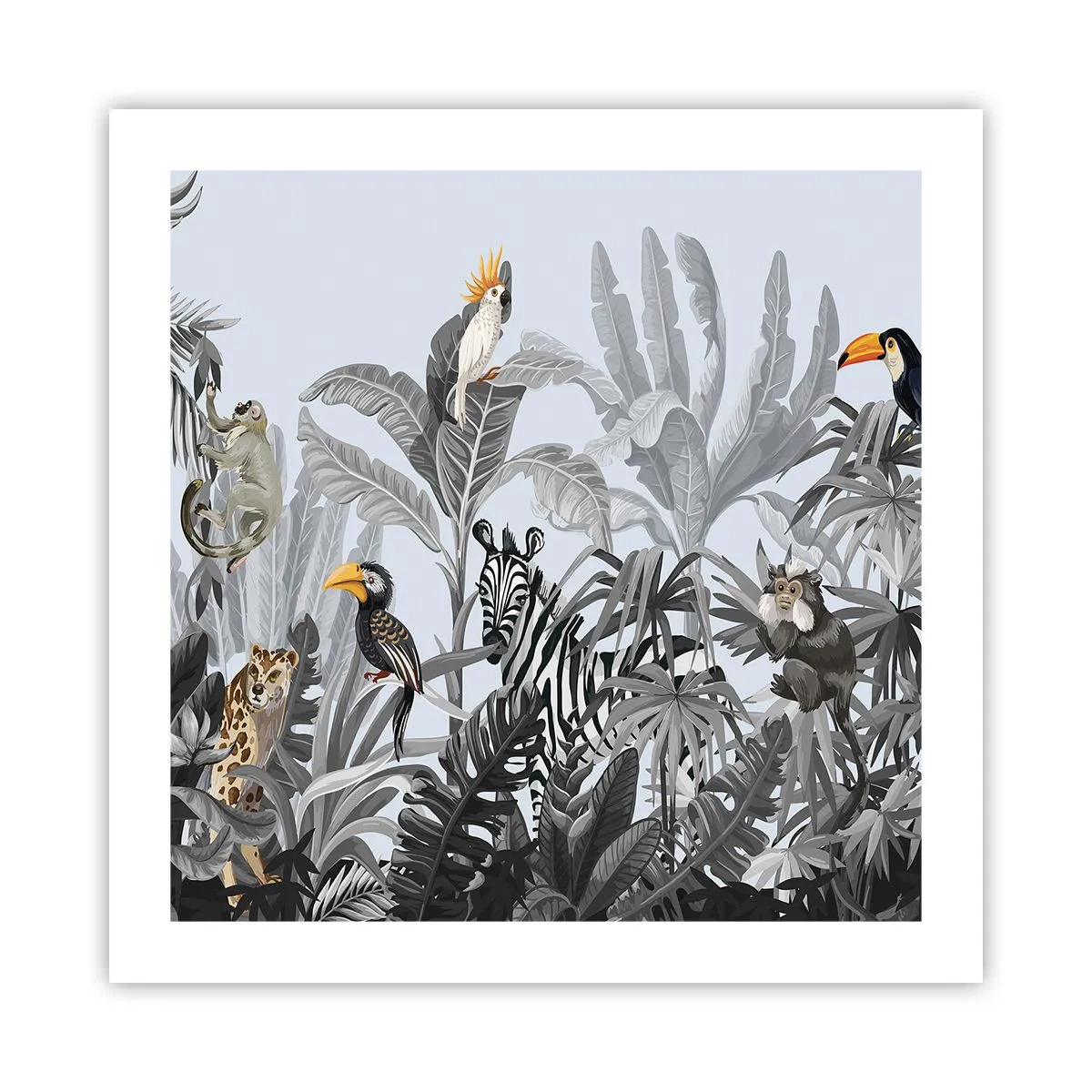 Pôster - Conto de fadas africano - 50x50 cm