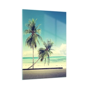 Quadro em vidro - Está na hora das férias - 50x70 cm