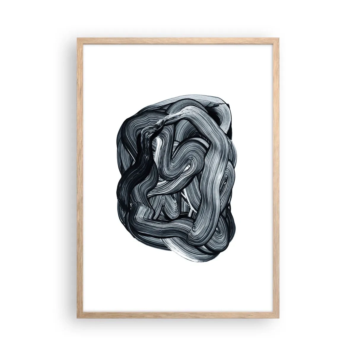 Pôster com moldura de carvalho claro - Não é assim tão simples - 50x70 cm