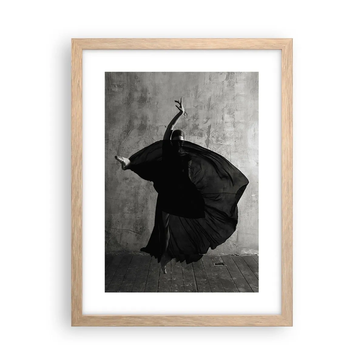 Pôster com moldura de carvalho claro - Cheio de paixão - 30x40 cm