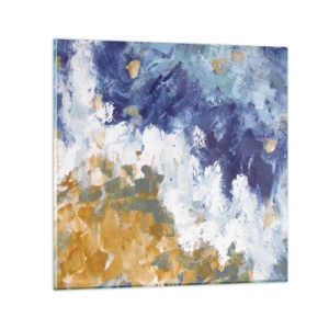 Quadro em vidro - Dança dos elementos - 30x30 cm