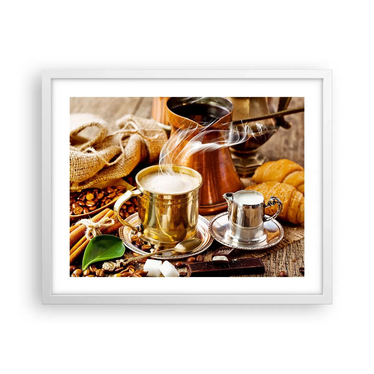 Pôster em moldura branca - Bons dias! - 50x40 cm