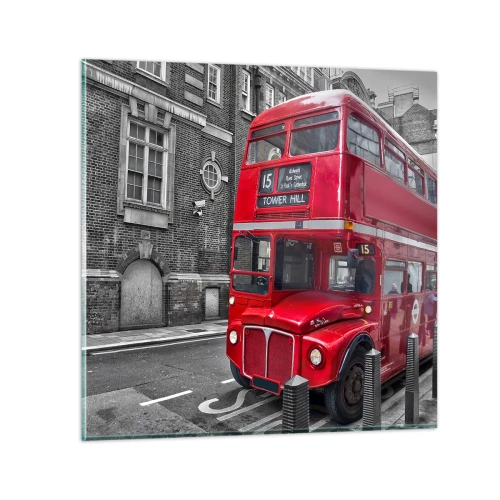 Quadro em vidro - Sempre o mesmo - 30x30 cm