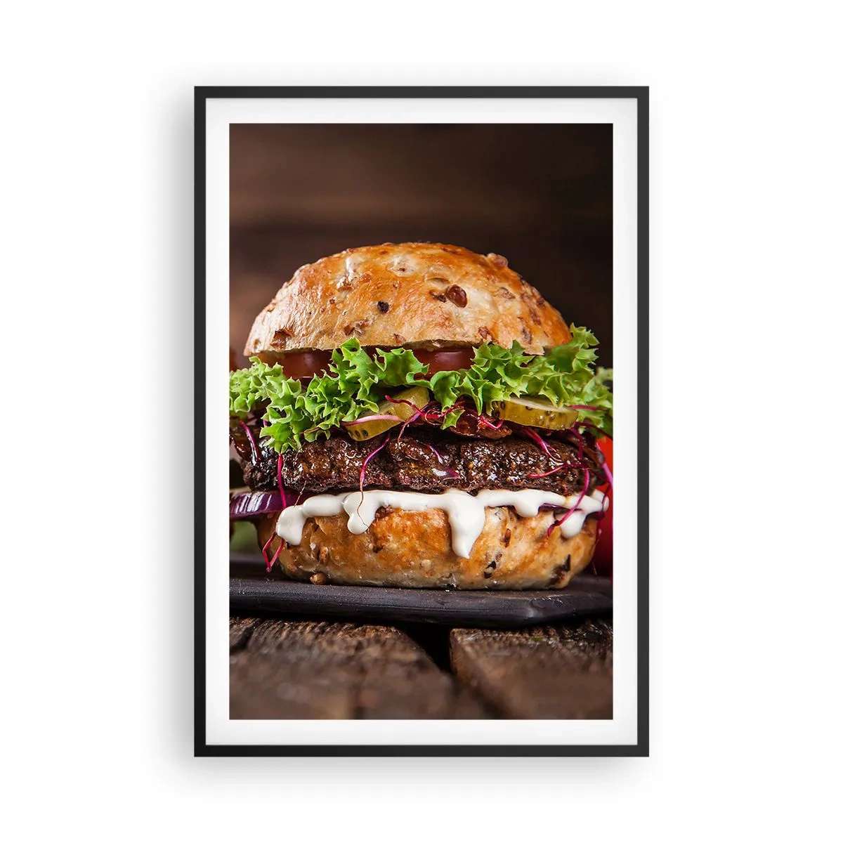 Pôster com moldura preta - Sonho americano - 61x91 cm