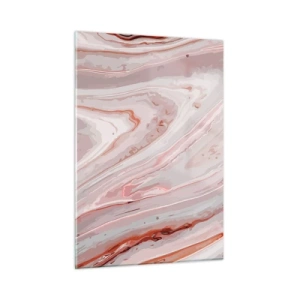 Quadro em vidro - Rosa líquido - 50x70 cm
