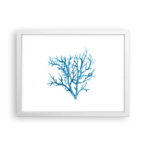 Pôster em moldura branca - Filigrana náutica - 40x30 cm