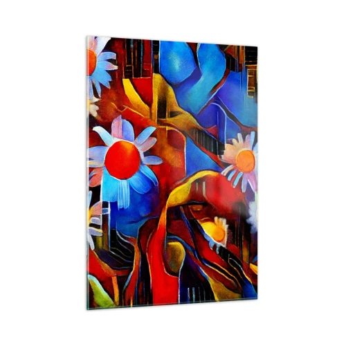 Quadro em vidro - Cores da vida - 50x70 cm