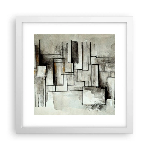 Pôster em moldura branca - O poder da simplicidade - 30x30 cm