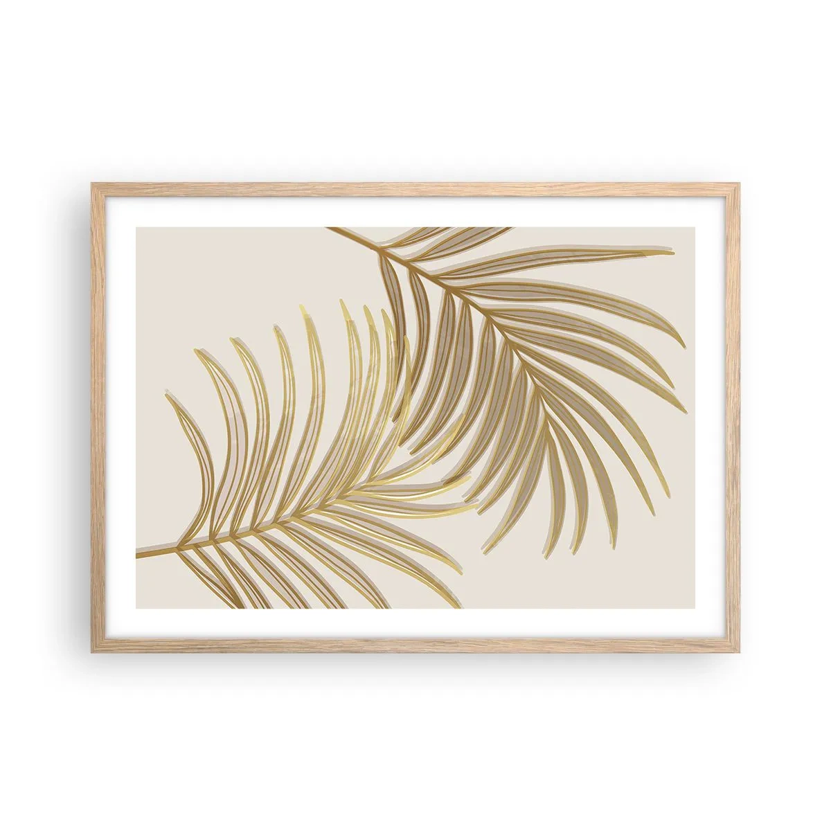 Pôster com moldura de carvalho claro - Palma de Ouro! - 70x50 cm