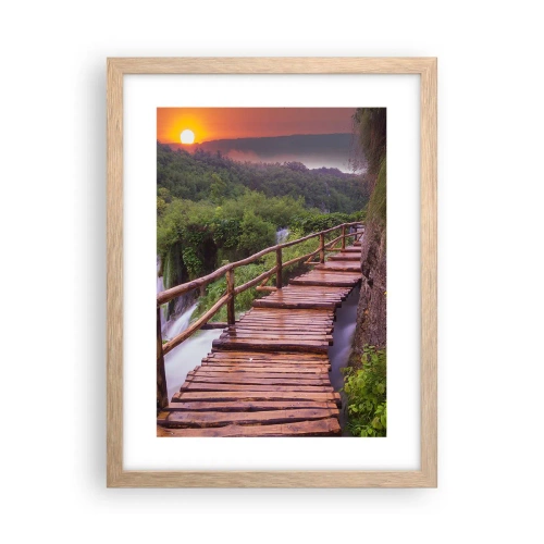 Pôster com moldura de carvalho claro - Beleza inacreditável - 30x40 cm