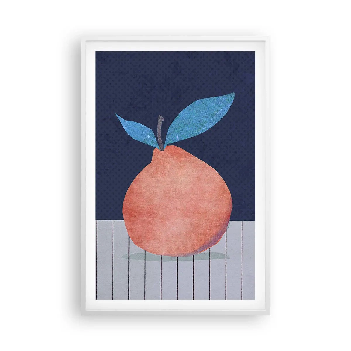 Pôster em moldura branca - Convexidade e plano - 61x91 cm