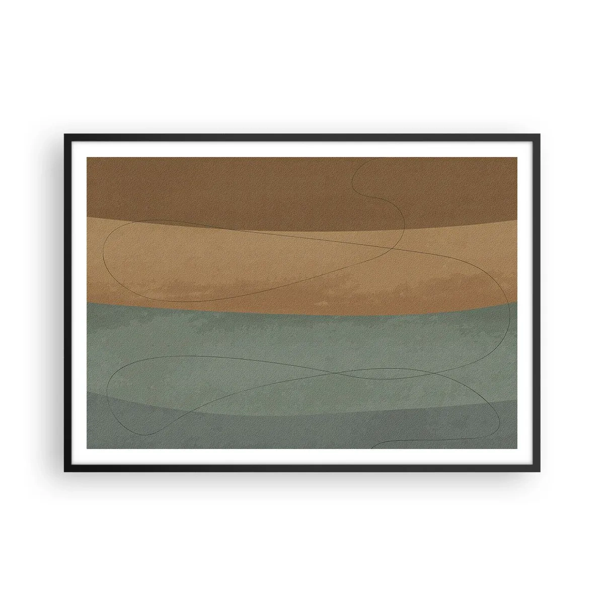 Pôster com moldura preta - Composição horizontal - 100x70 cm