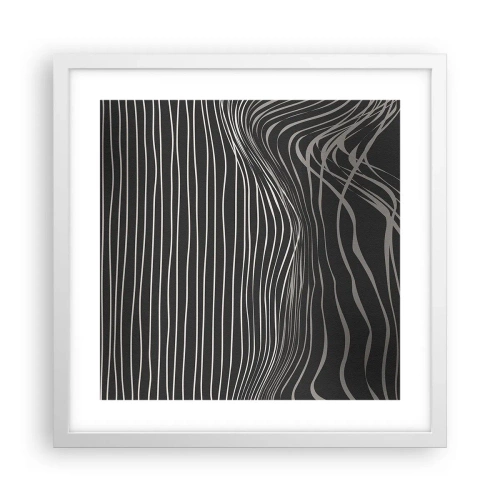 Pôster em moldura branca - Ritmo e sotaque - 40x40 cm