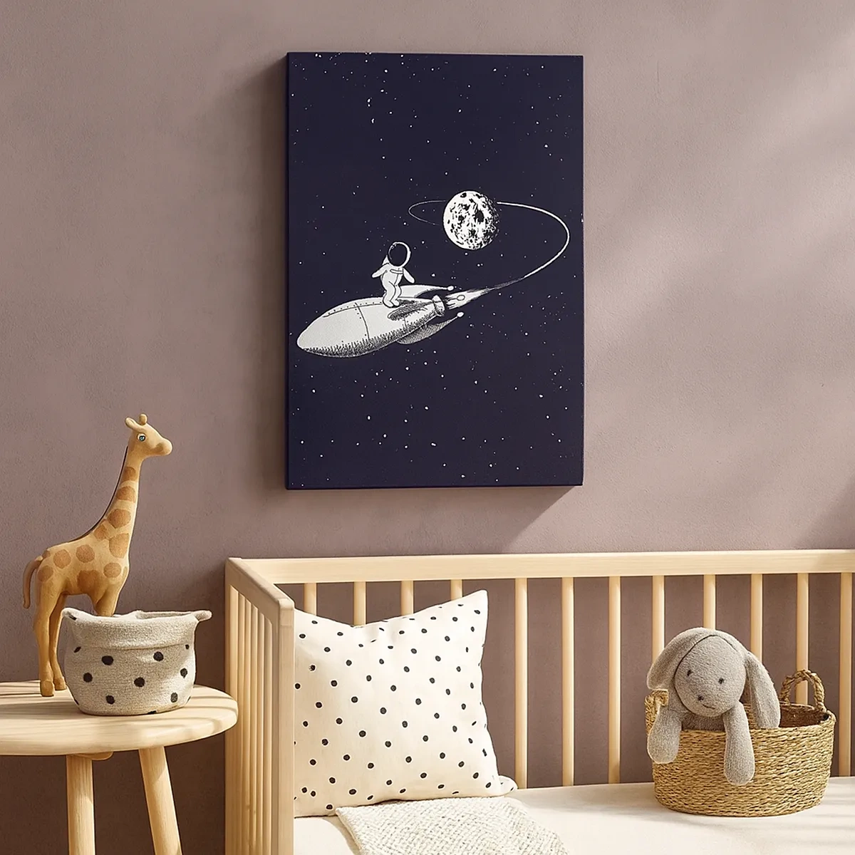 Quadro em tela - Surfista espacial - 50x70 cm