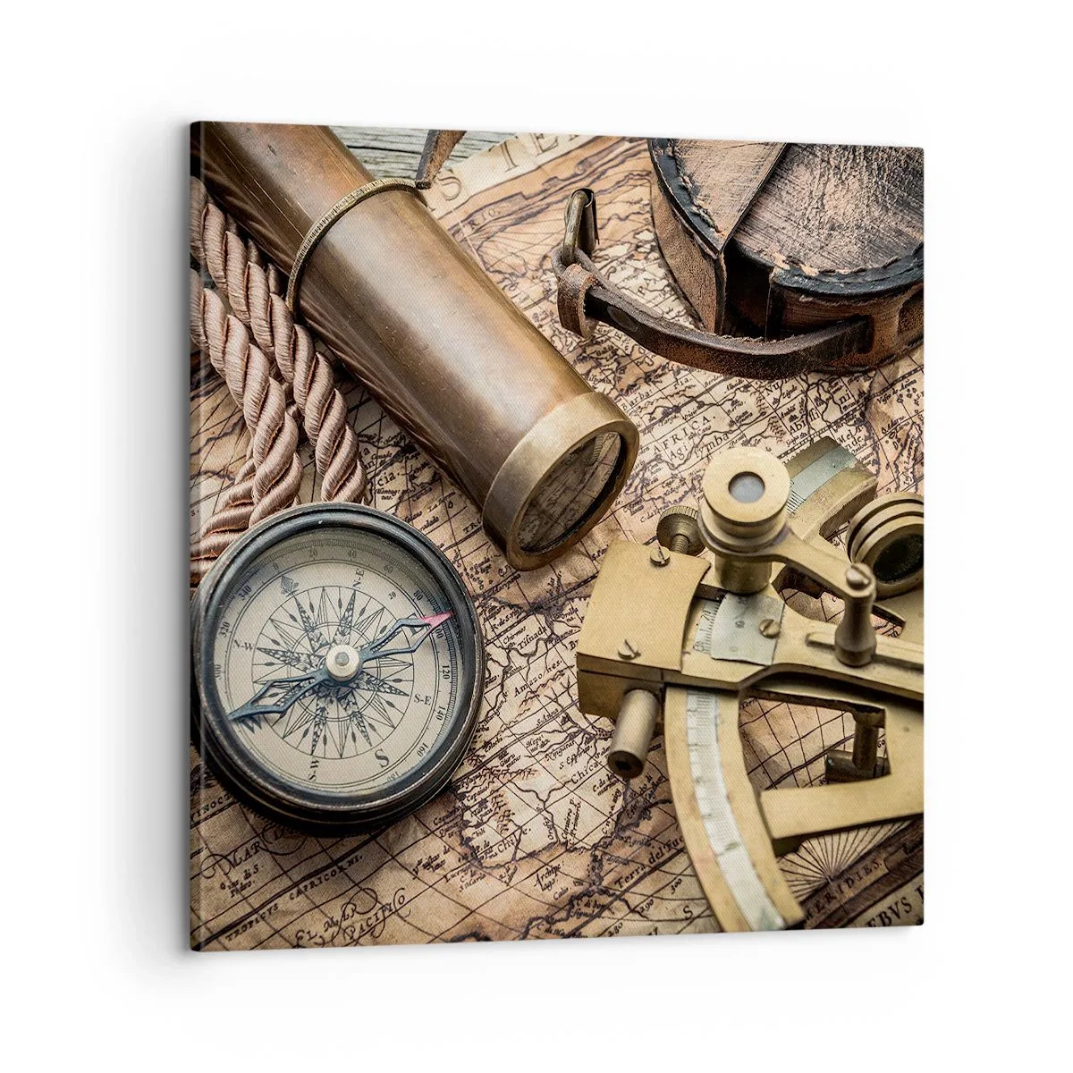 Quadro em tela - Definir um rumo - 60x60 cm