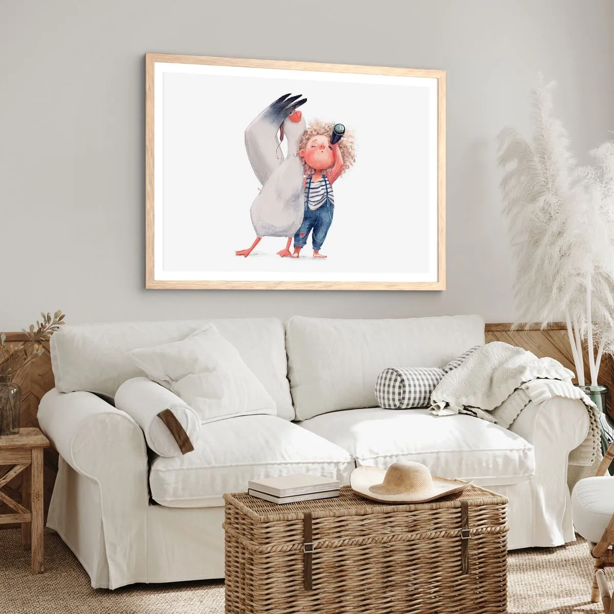 Pôster com moldura de carvalho claro - O itinerário da grande viagem - 40x30 cm