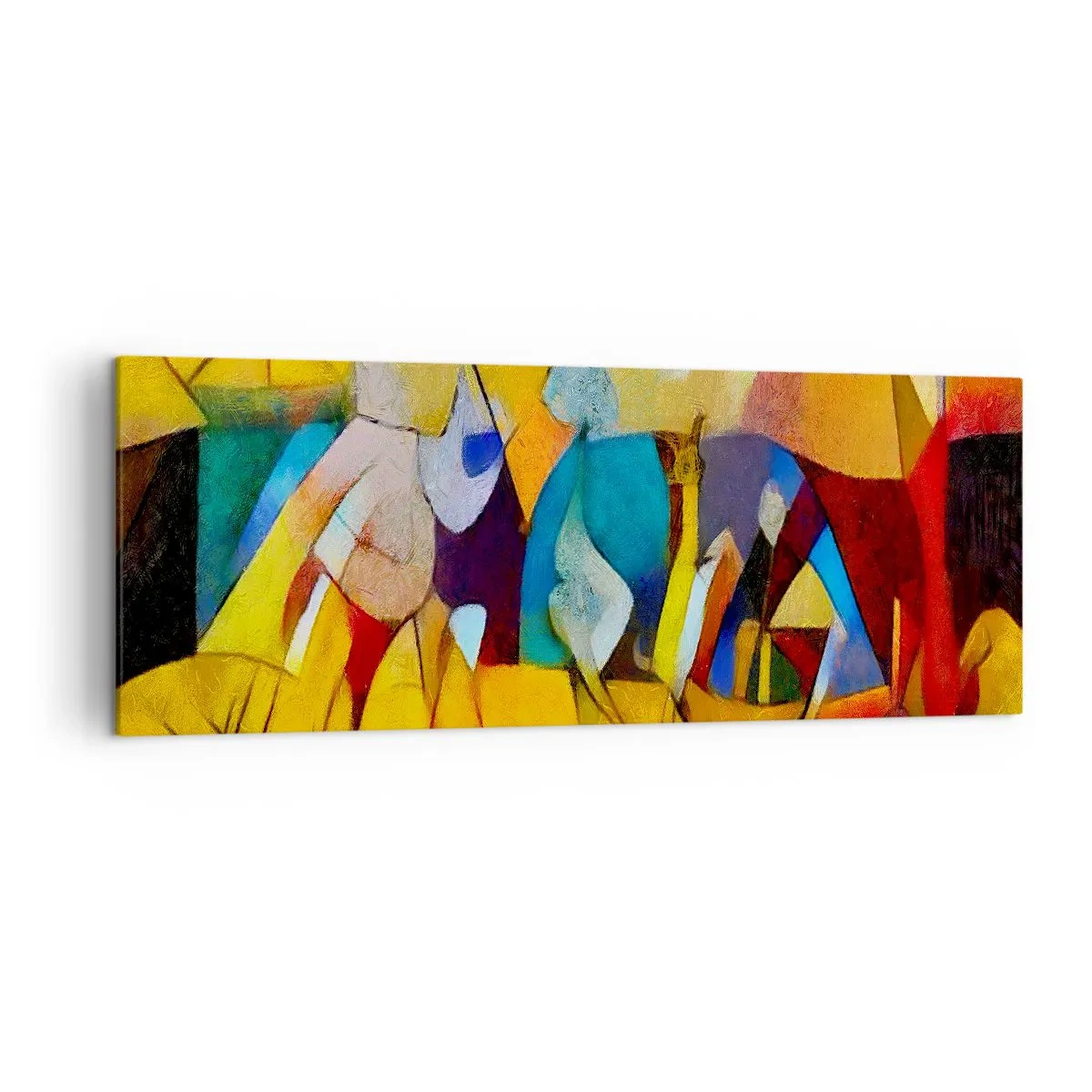 Quadro em tela - Sol - vida - alegria - 140x50 cm