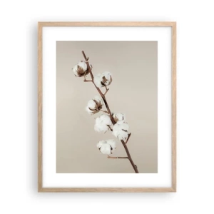 Pôster com moldura de carvalho claro - Na fonte da suavidade - 40x50 cm