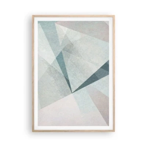 Pôster com moldura de carvalho claro - Calmo, embora dinâmico - 70x100 cm