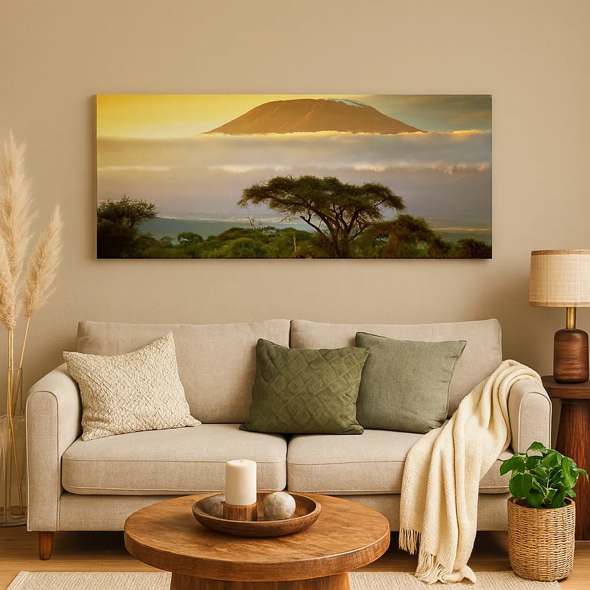 Quadro em tela - O sonho do viajante - 30x30 cm