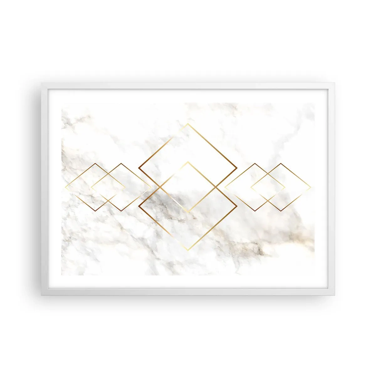 Pôster em moldura branca - Vista ao infinito - 70x50 cm