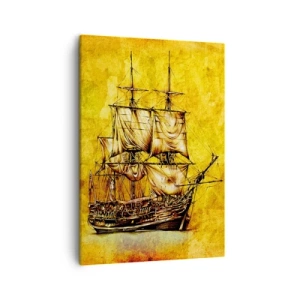 Quadro em tela - Direção Tortuga! - 50x70 cm