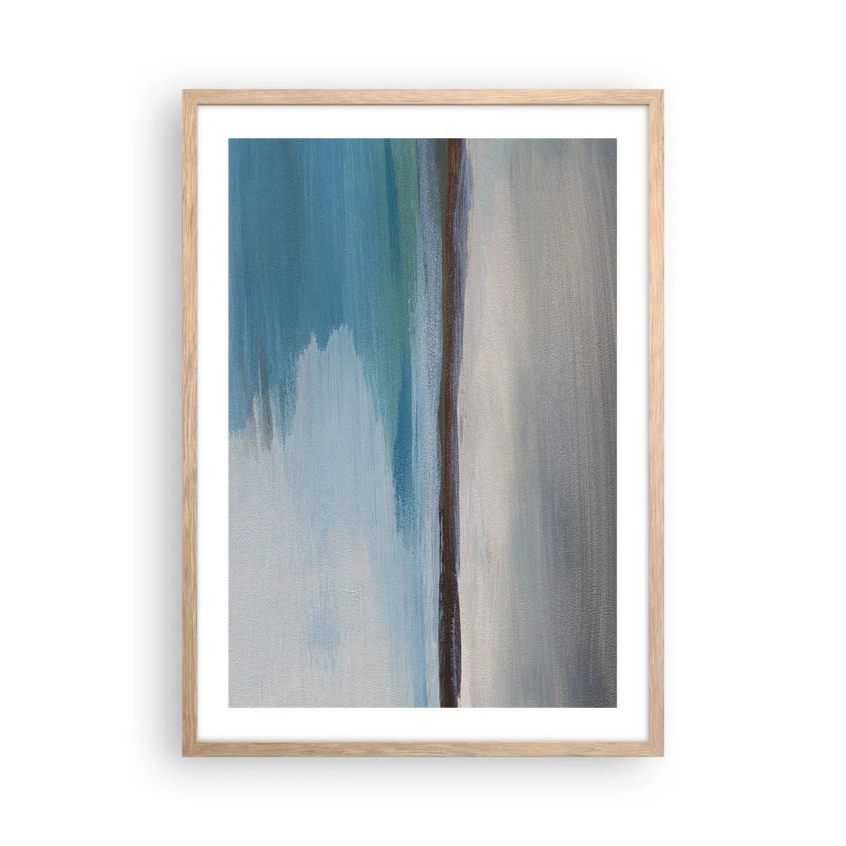 Pôster com moldura de carvalho claro - Paisagem horizontal - 50x70 cm