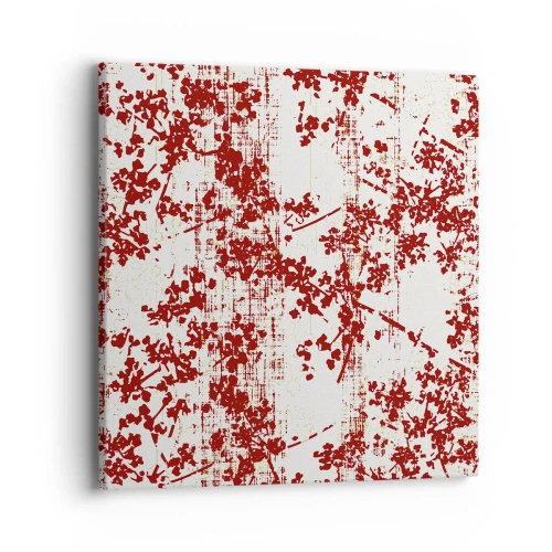 Quadro em tela - Como chita antiga - 40x40 cm