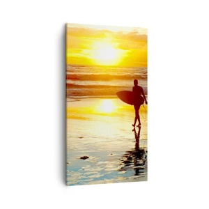 Quadro em tela - O Retorno do Guerreiro - 45x80 cm