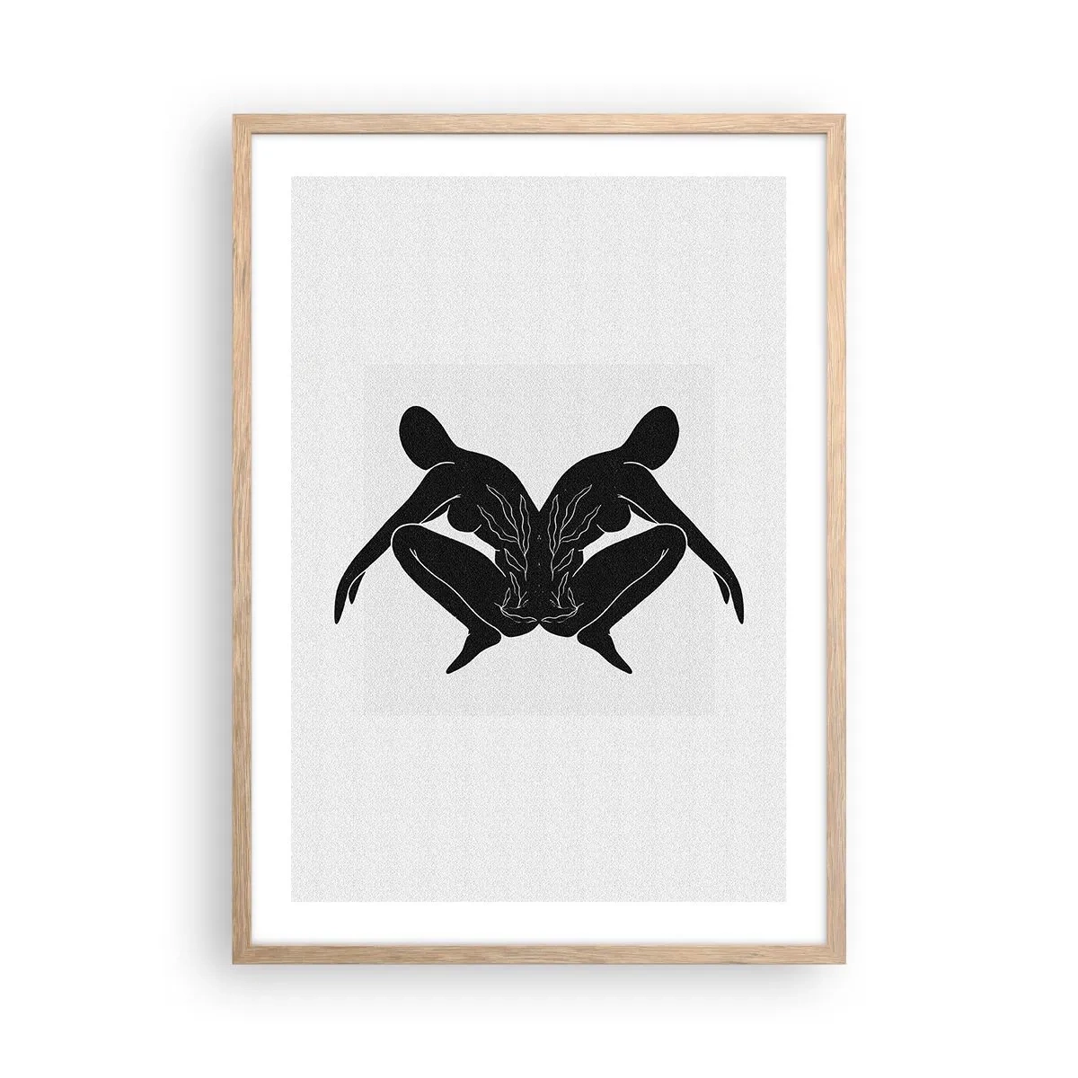 Pôster com moldura de carvalho claro - Uma alma comum - 50x70 cm